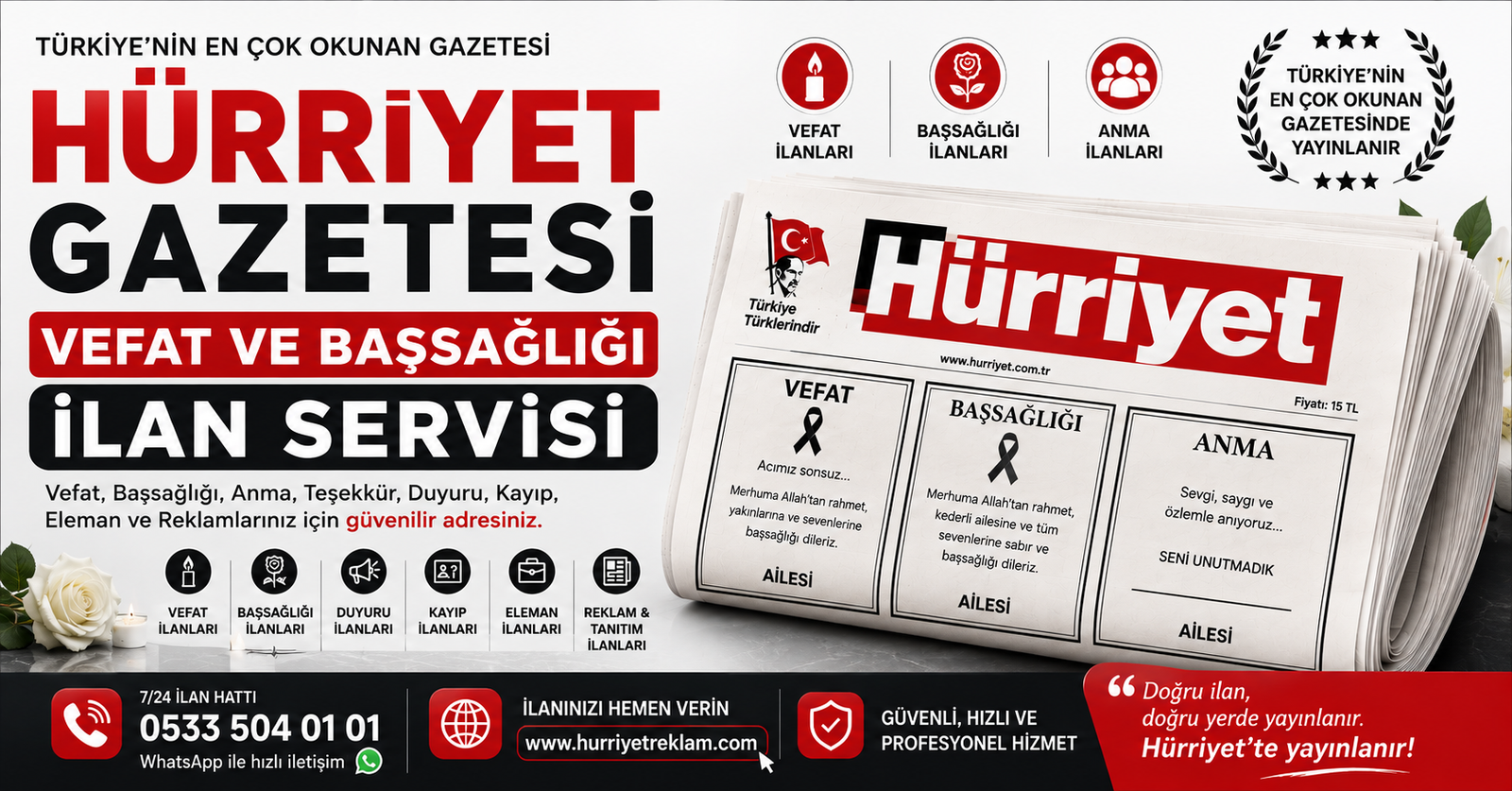 Hurriyet Gazetesi İlan Servisi